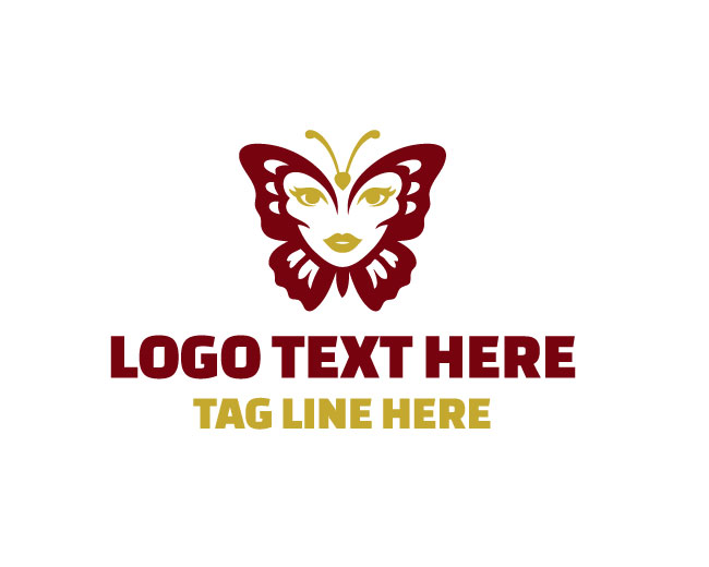 Chic Lady Butterfly Logo
