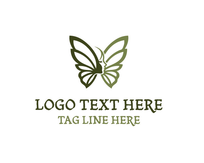 Lady Butterfly Cosmetic Logo