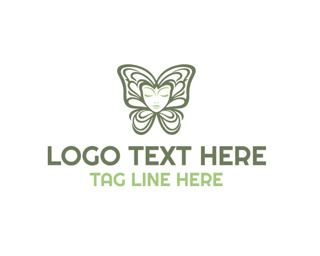  Lady Butterfly Glow Logo