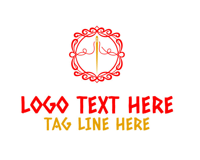 Sewing Crafts Needle Logo