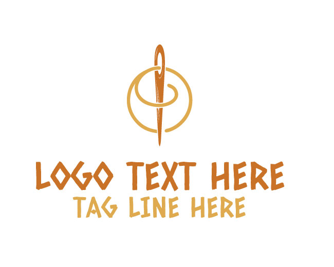 Luxury Sewing Needle Logo