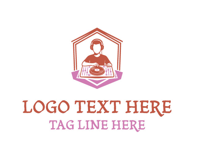 Stylish DJ Logo