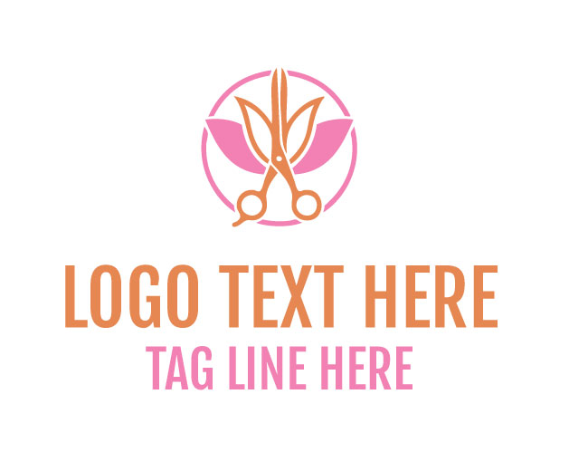 Stylish Scissors Logo