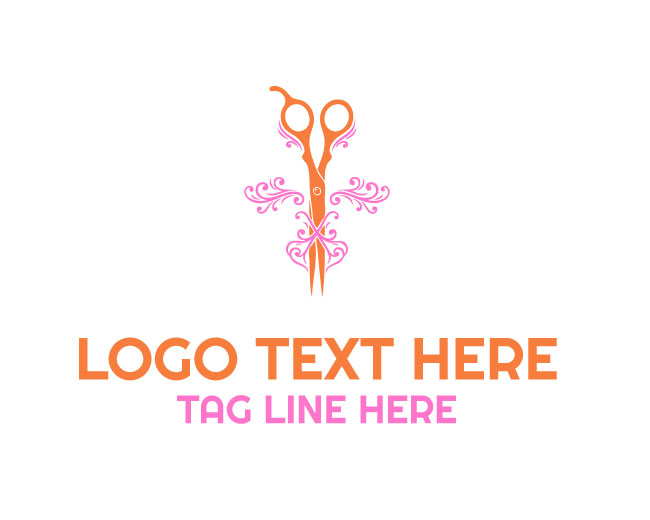 Decorative Scissors Logo