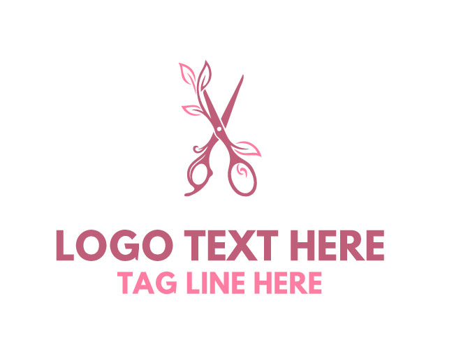 Leaf Scissors Logo