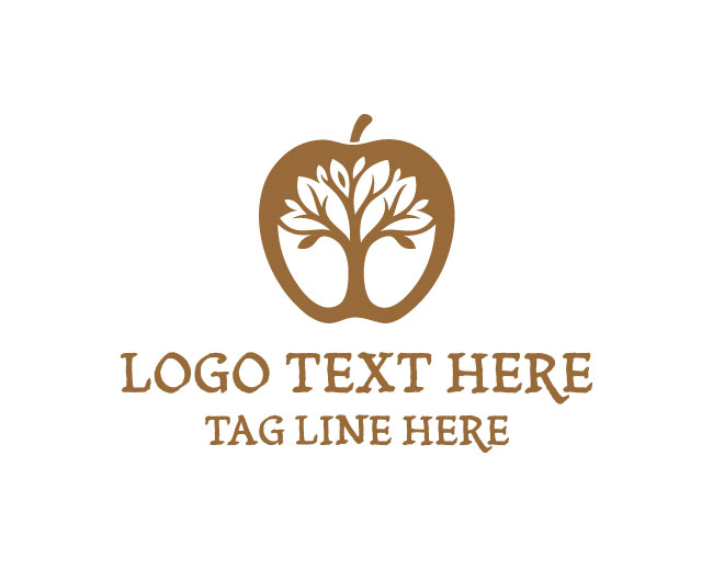 Organic Apple Tree Logo