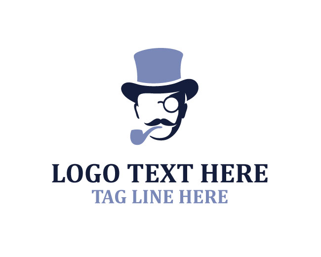 Gentleman Mustache Logo