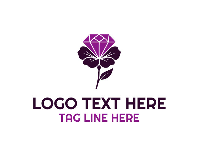 Jewelry Diamonds flower Logo