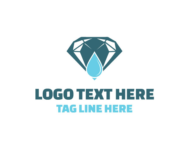 Jewelry Diamonds Water Drop Logo
