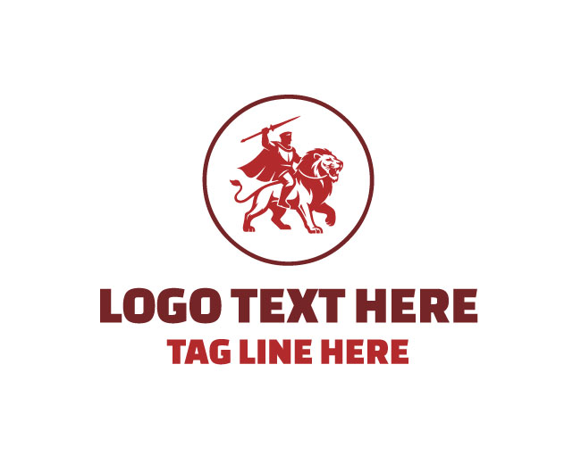 Lion Rider Warrior Logo