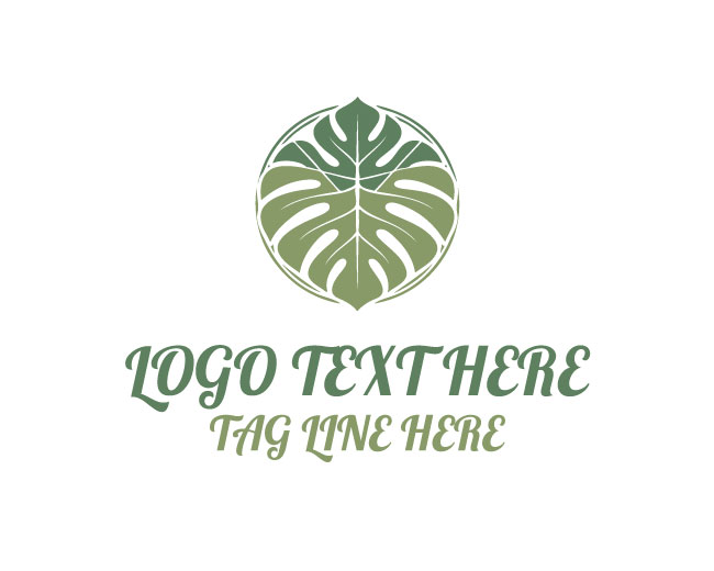  Monstera Nature Logo