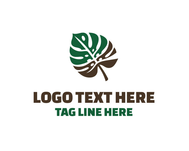 Monstera Tropical Garden Logo