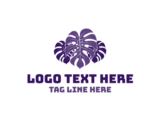 Monstera Plant Nursery Logo