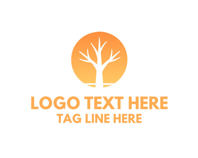 Citrus Orange Tree Logo