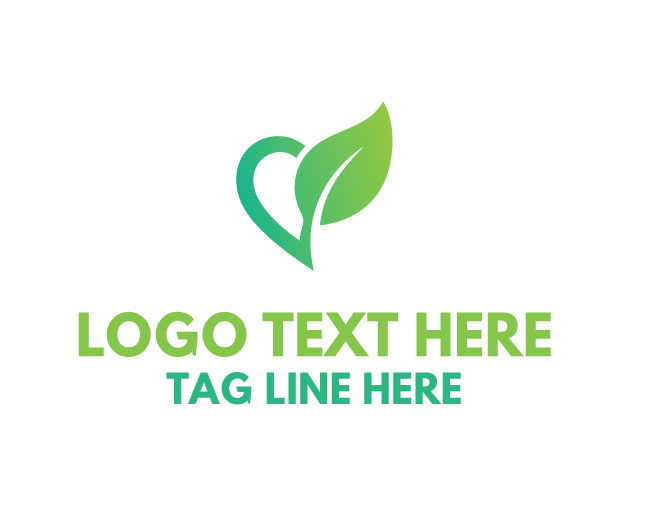 Modern Eco Love Logo