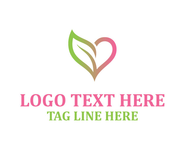 Abstract Eco Love Logo
