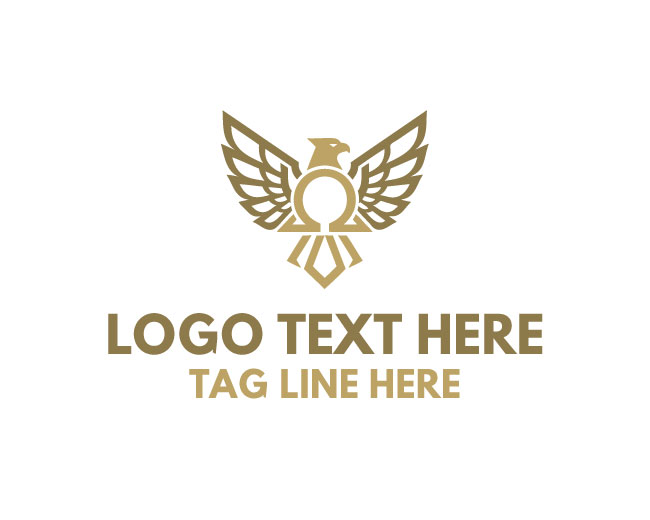 Omega Eagle Geometric Logo