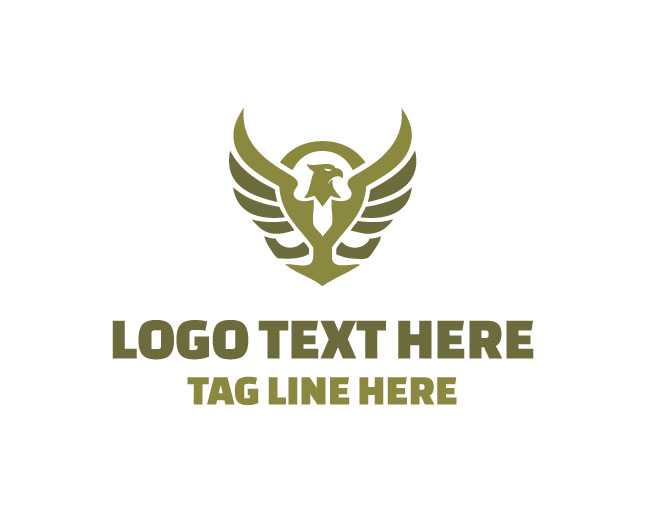 Omega Eagle Guardian Crest Logo