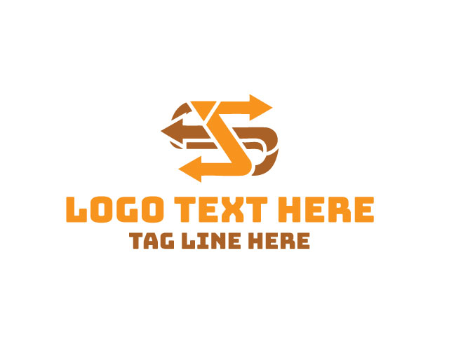  Twin Abstract Arrows Logo