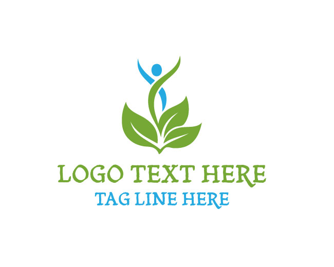 Clean Healthcare Human Figure Logo