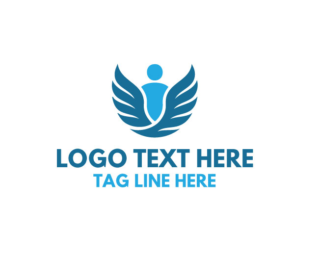 Caring Healthcare Human Figure Logo