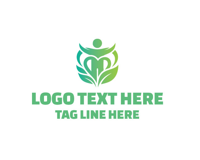 Wellness Human Figure Healthcare Logo