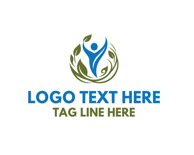 Medical Wellness Human Figure Logo