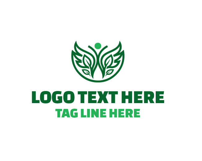 Wellness Care Human Figure Logo