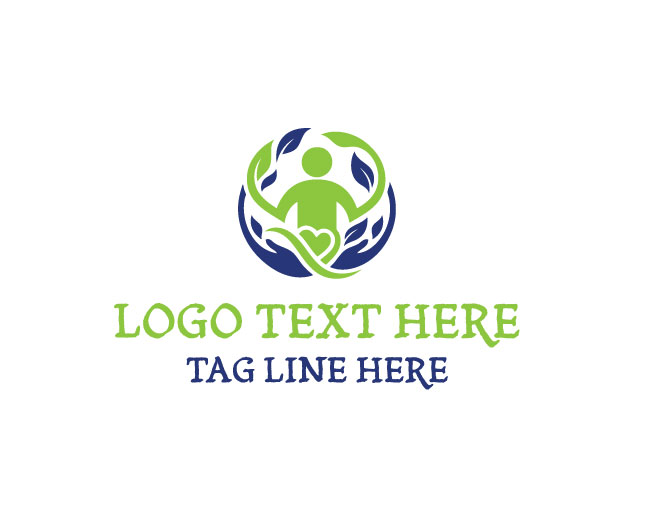  Healthcare Harmony Human Figure Logo