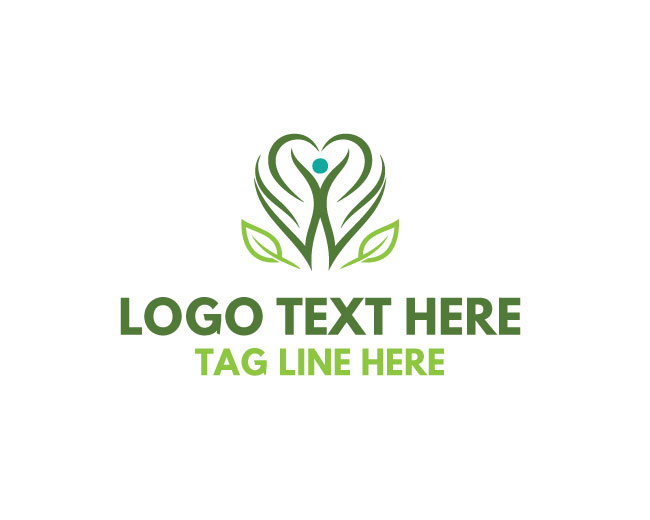 Healthcare Growth Human Figure Logo
