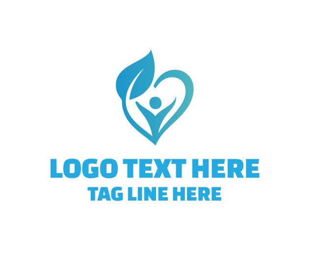 Healthcare Vitality Human Figure Logo