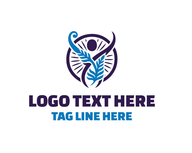  Healthy Community Human Figure Logo
