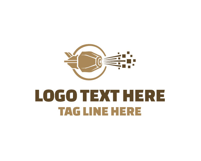 Laser Pixel Point Logo