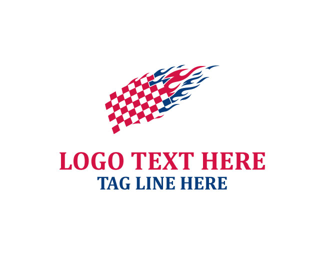  Checkered Racing Flag Logo