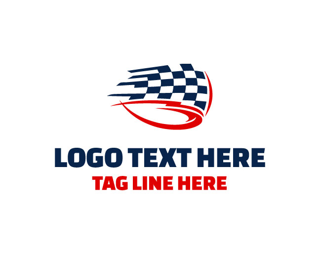 Speed Racing Flag Logo