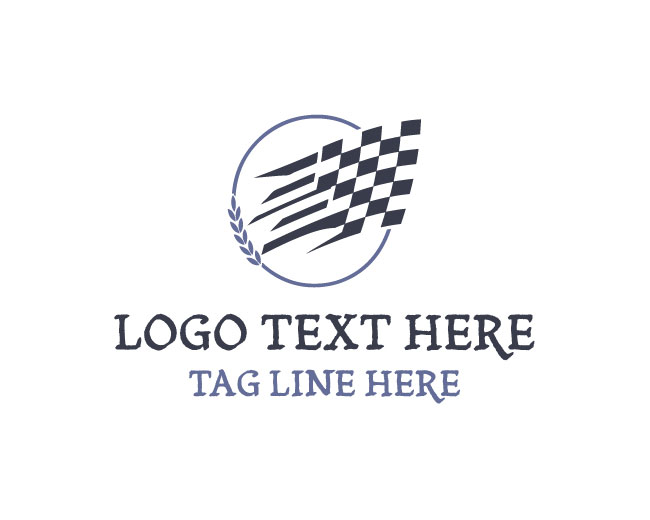 Racing Champion Flag Logo