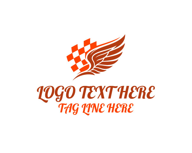 Racing Victory Flag Logo