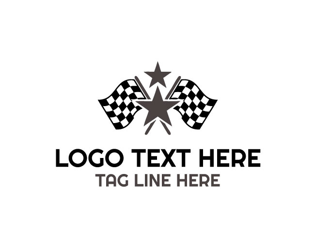 Racing star Flag Logo