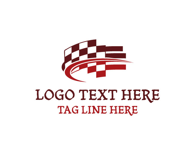 Racing Grand Prix Flag Logo