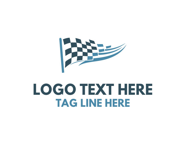 Racing Motorsport Flag Logo