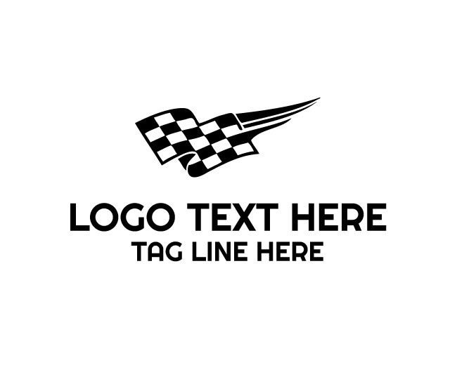 Racing Checker Flag Logo
