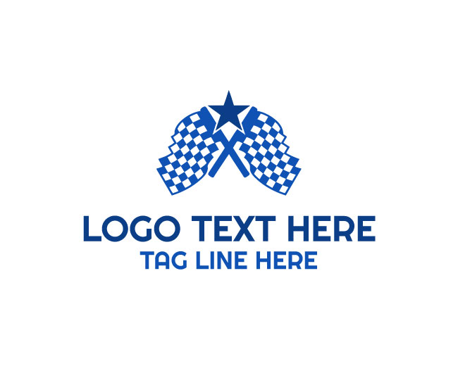 Racing Finish Checker Logo