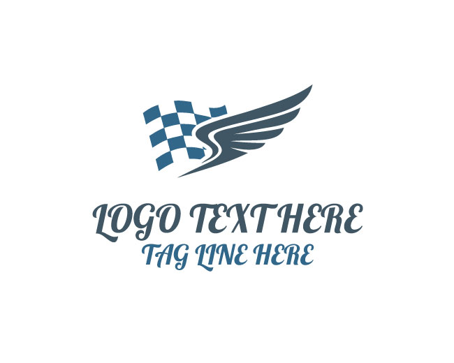 Racing Motion Flag Logo