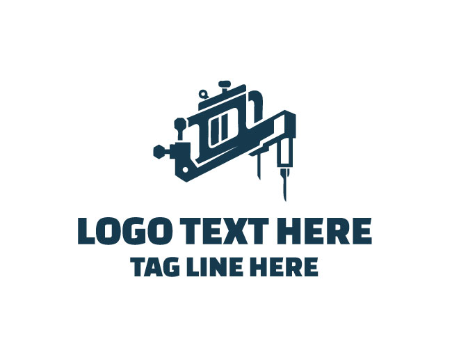 Professional Tattoo Machine Logo