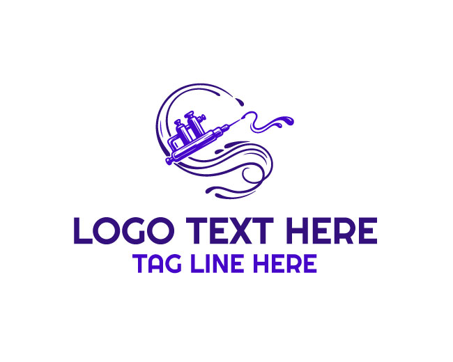 Tattoo Artist Machine Logo