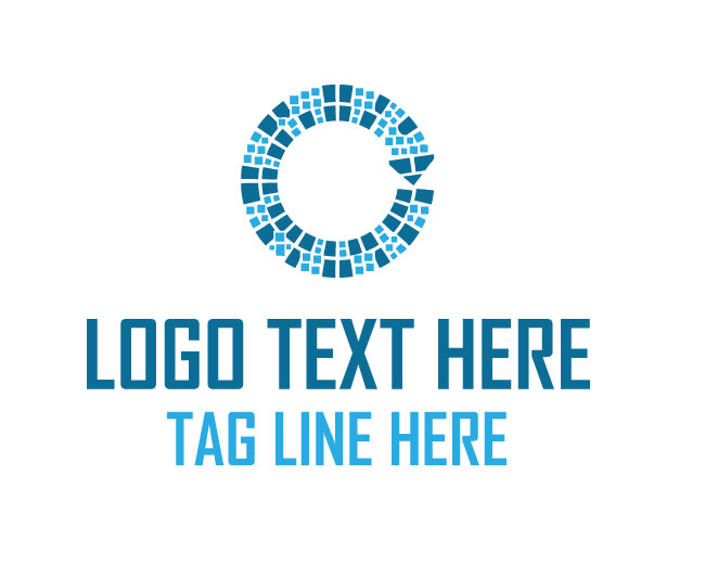 Modern Data Pixel Logo
