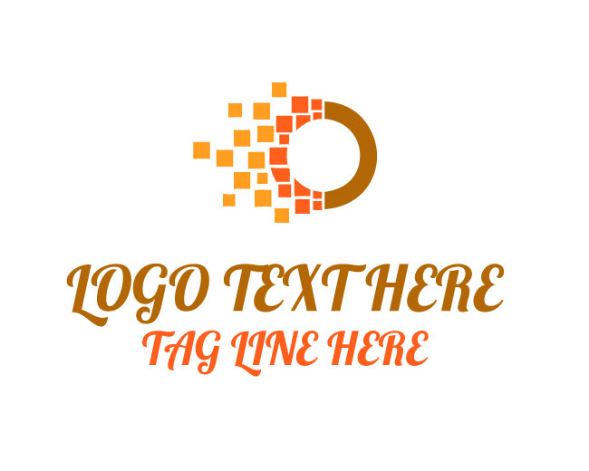  Digital Data Pixel Logo