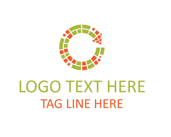 Network Data Pixel Logo