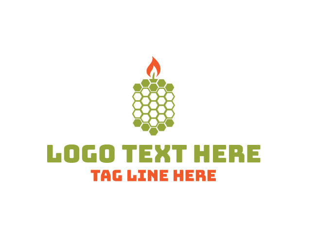  Premium Honey Candle Logo