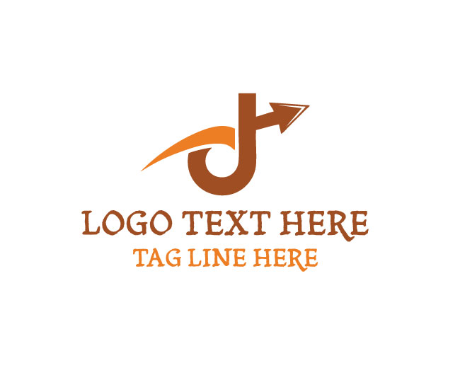 Dynamic Letter D Arrow Logo